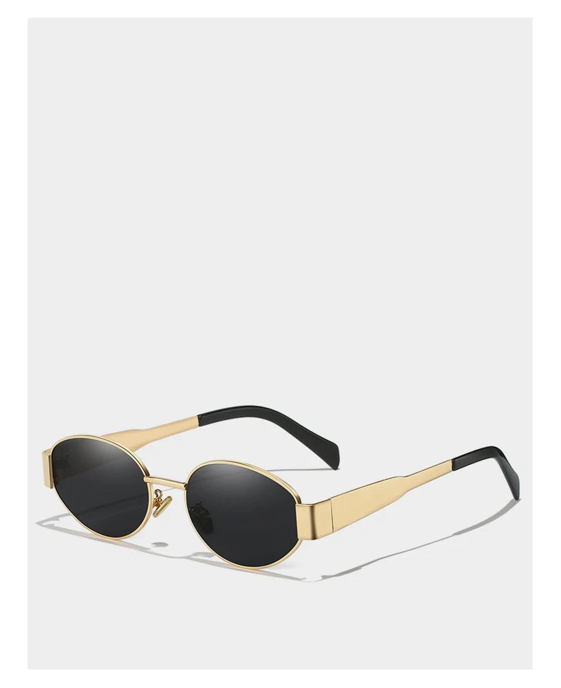 New Sunglasses For Women And Men UV400 Sun Glasses Alloy Oval Eyewear