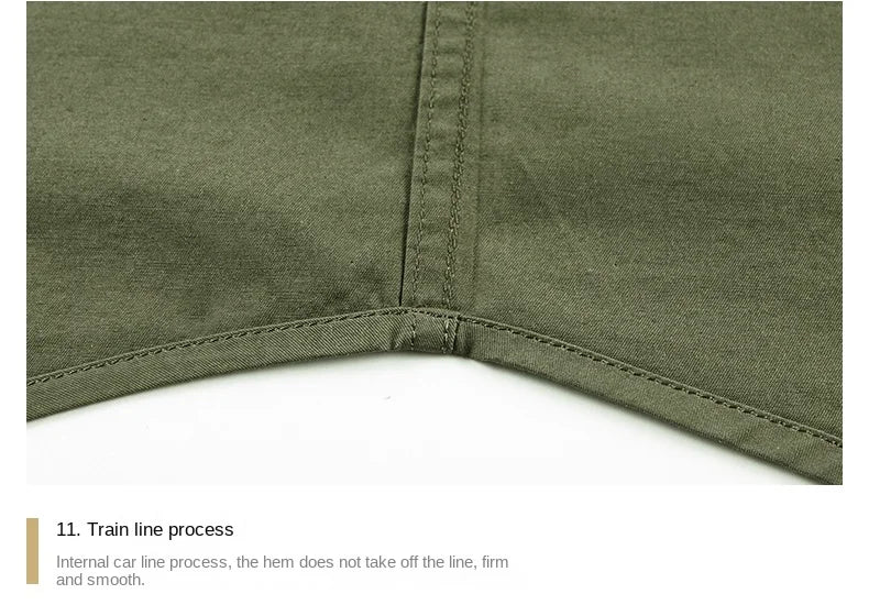 Summer Short Sleeve Shirt Men's 100 Cotton Refreshing Breathable Sweat Absorbing Shirt Climbing Work Clothes Pocket Brand Shirt