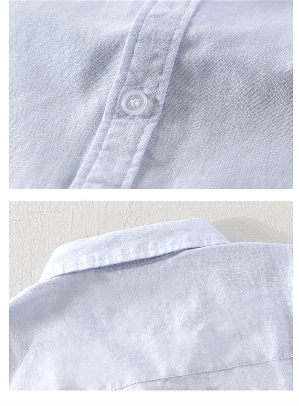 Summer men's shirts short sleeve Solid men clothing Tops  breathable cotton and linen Casual shirt for young man